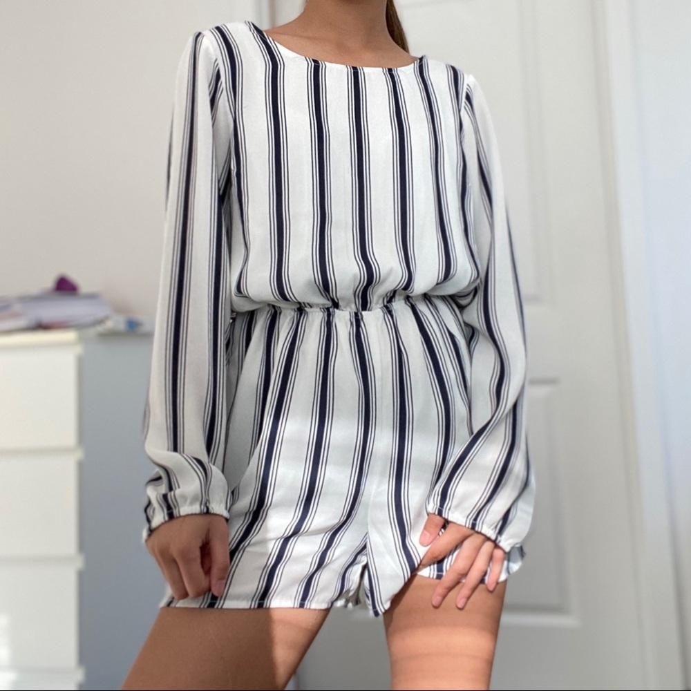 STRIPED ROMPER